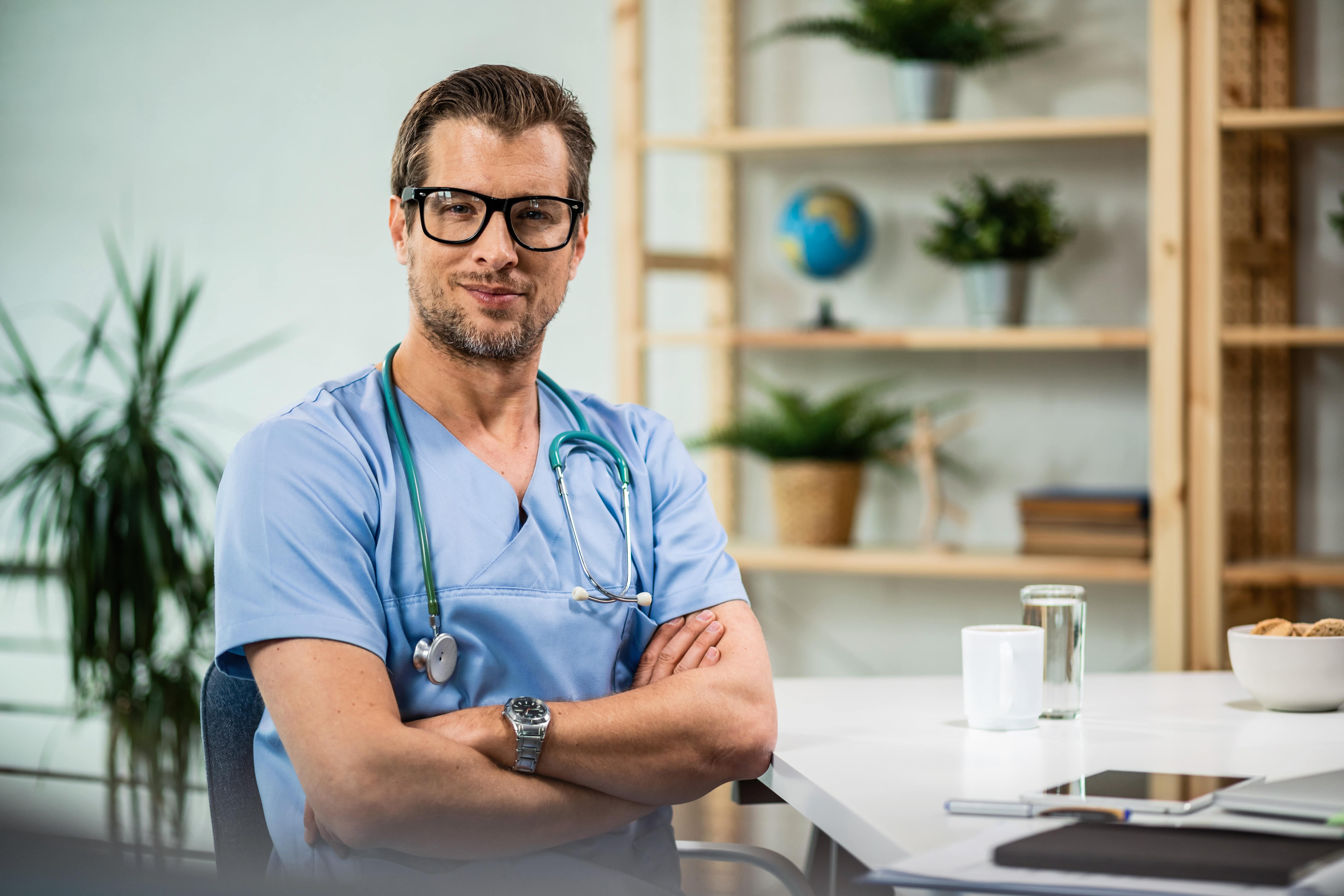 Image of construction and medical facilities